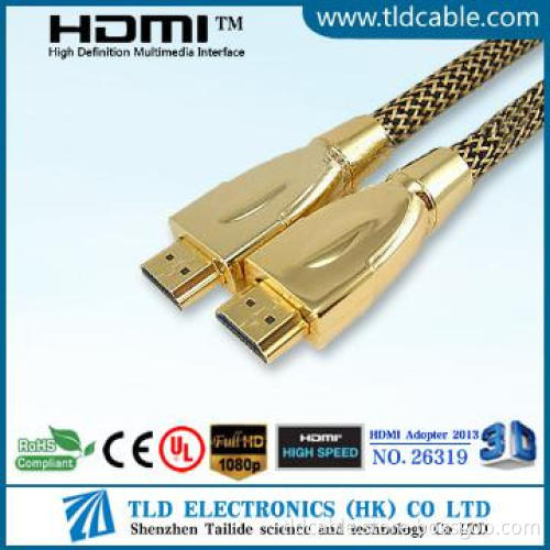 HDMI 1.4V HDMI to HDMI Cable Metal OD7.3mm